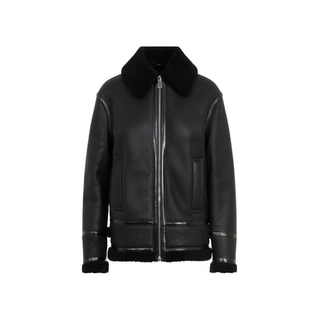 GUCCI Curly Shearling Biker Jacket - Women’s Outerwear