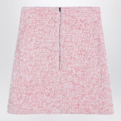 BALENCIAGA Chic Pink Tweed Mini Skirt