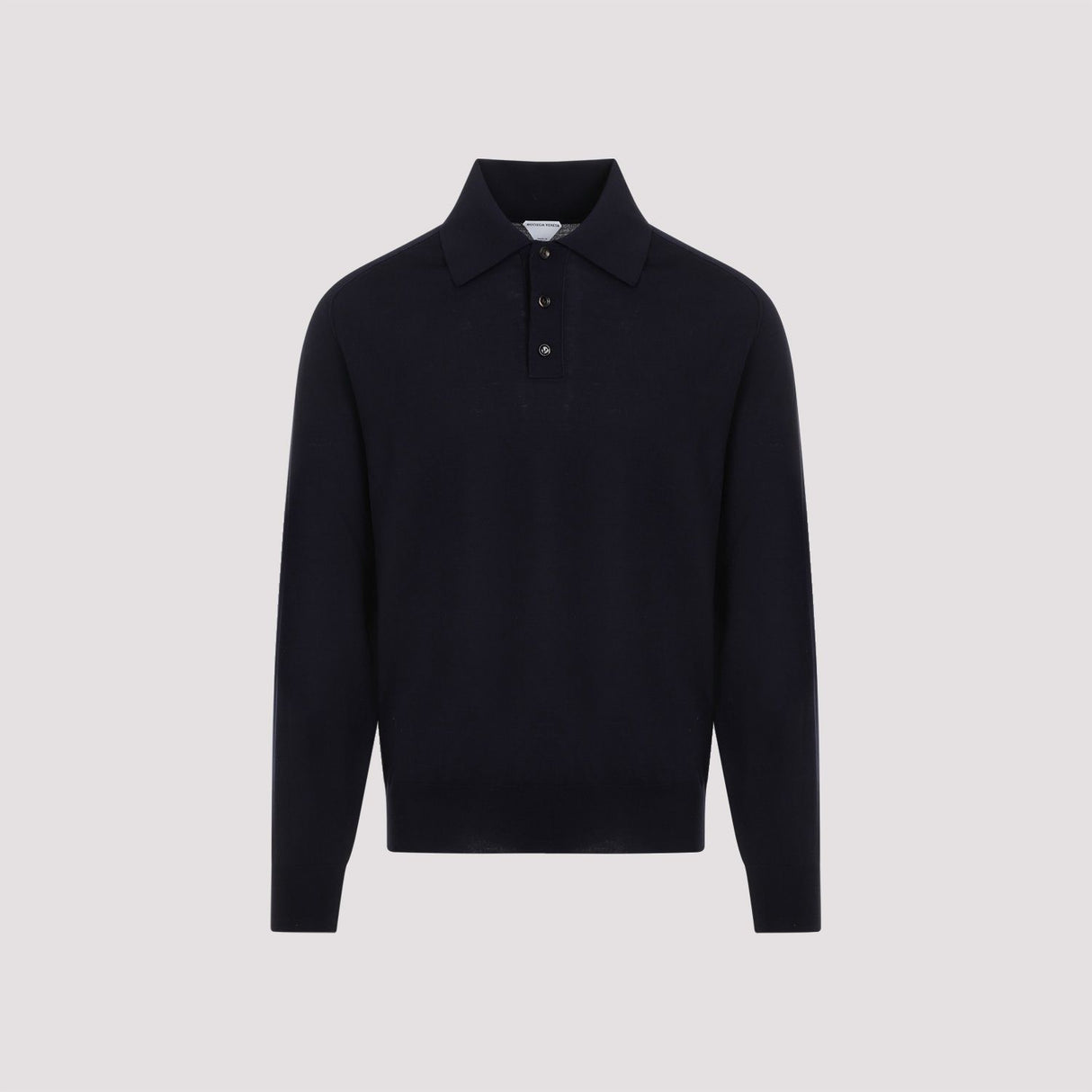 BOTTEGA VENETA Elegant Long Sleeve Wool Polo