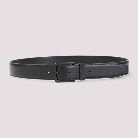 BOTTEGA VENETA Intreccio Leather Belt - 3.5CM Width