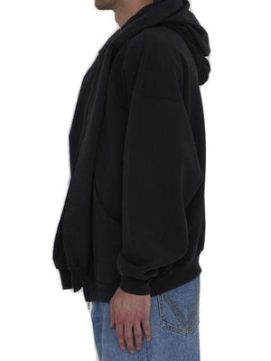 BALENCIAGA Incognito Dual Hood Zip-Up Hoodie