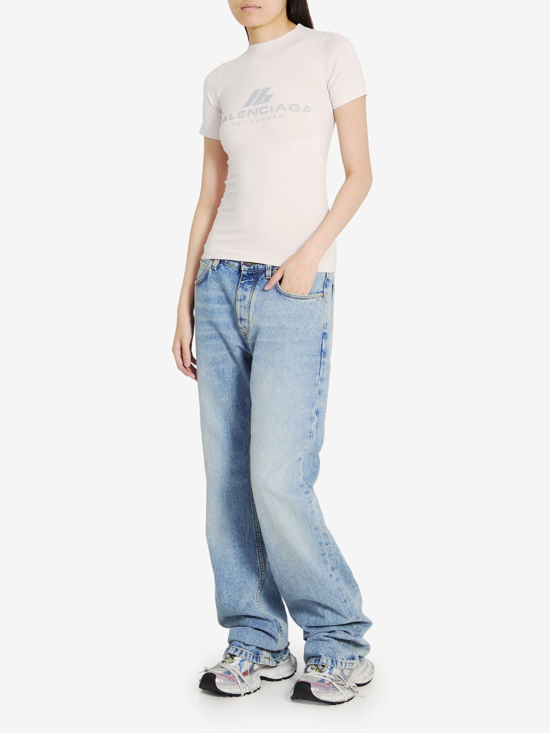 BALENCIAGA Chic Low Waist Straight-Leg Jeans