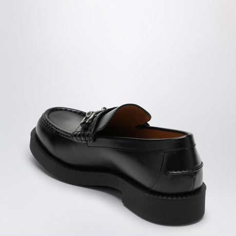 GUCCI Classic Leather Loafer with Horsebit Detail