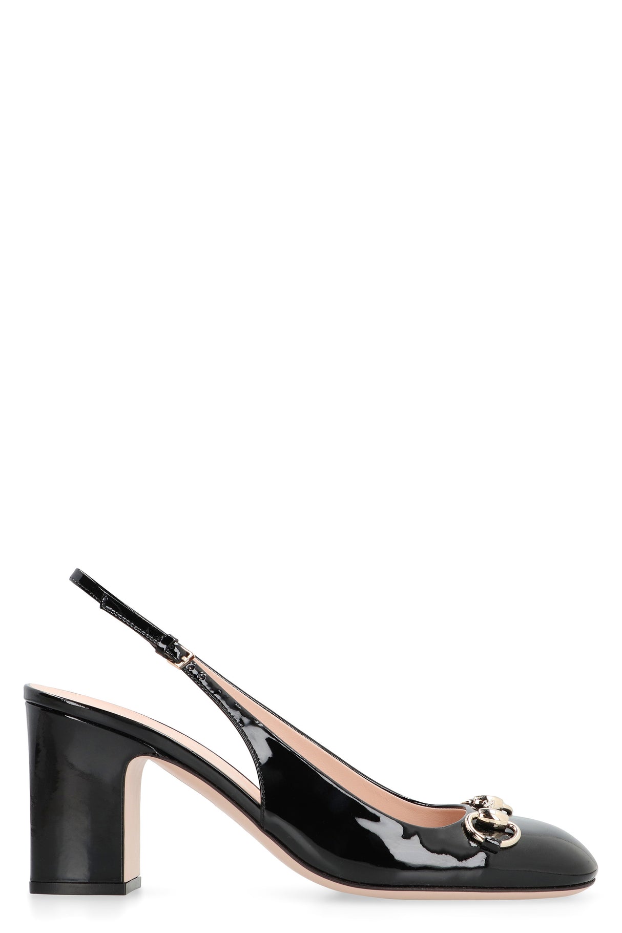 GUCCI Elegant Patent Leather Slingback Pumps