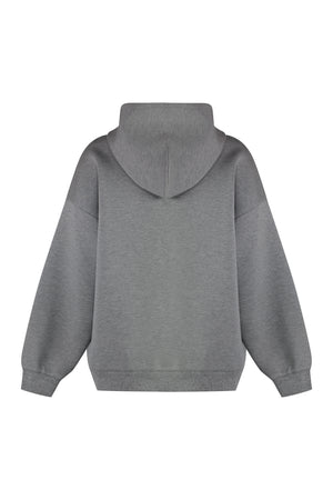 GUCCI Oversized Grey Viscose Hoodie T-Shirt