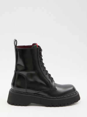 GUCCI Luxe Boots with Web Detail - 5cm Height