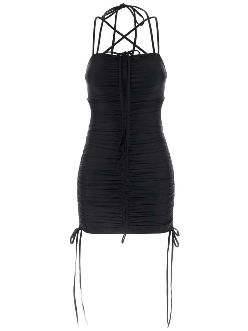 BALENCIAGA Elegant Ruched Mini Dress for Women