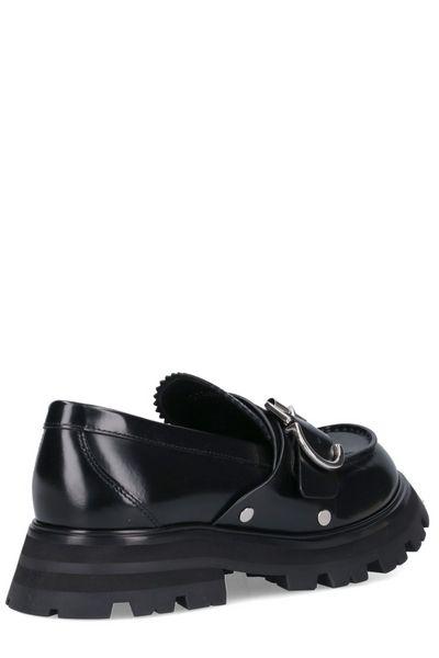 ALEXANDER MCQUEEN Seal Signature Leather Loafers