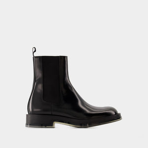 ALEXANDER MCQUEEN Elevated Chelsea Ankle Boots