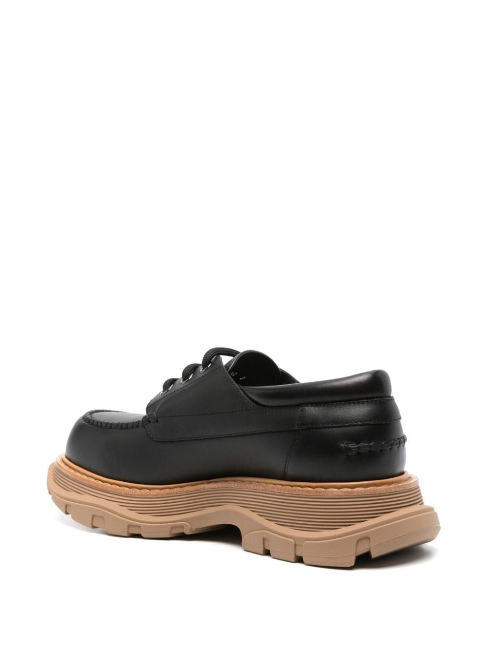 ALEXANDER MCQUEEN Lace Up Leather Moccasins for Men