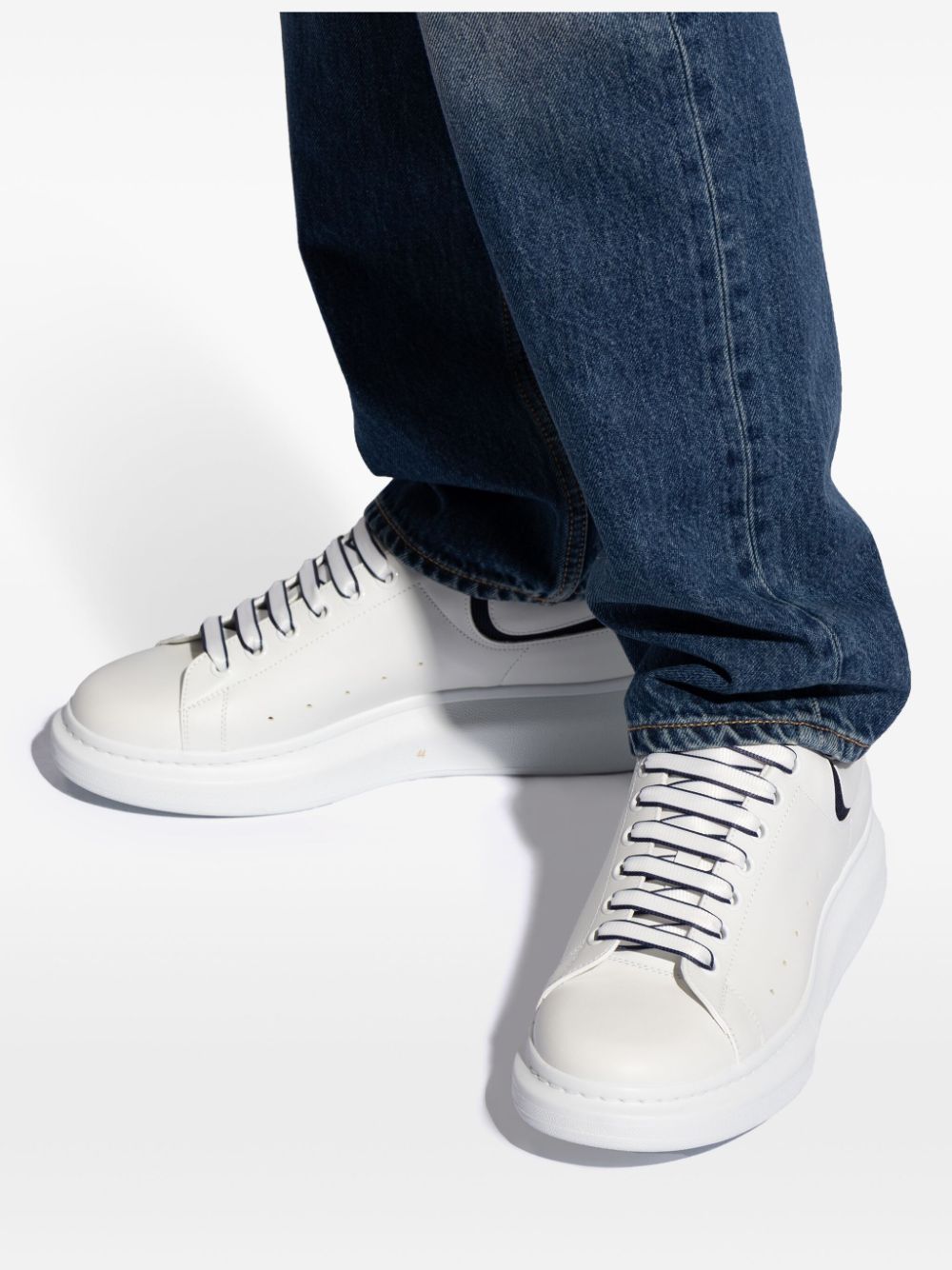 ALEXANDER MCQUEEN Oversized Leather Sneakers for Men