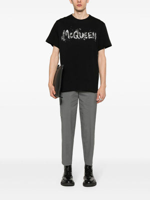 ALEXANDER MCQUEEN Wax Flower Print T-Shirt for Men