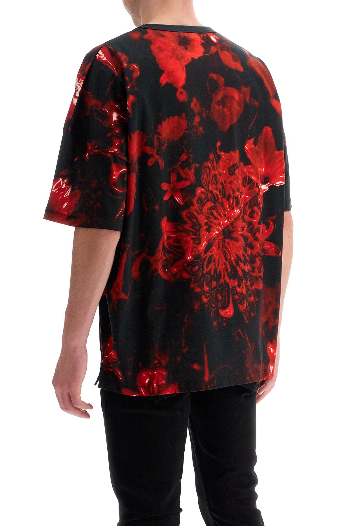 ALEXANDER MCQUEEN Oversized Floral Print T-Shirt - Fall Winter 2024