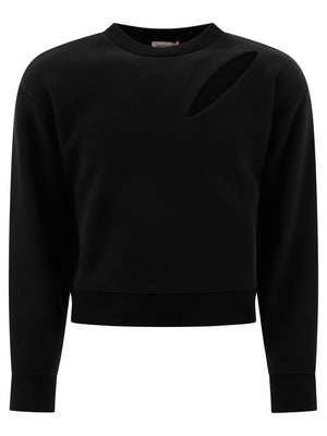 ALEXANDER MCQUEEN Slashed Cotton Sweatshirt