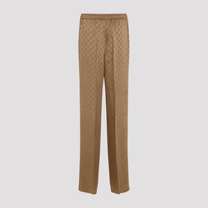 GUCCI Jacquard Trousers with Adjustable Drawstring Waist