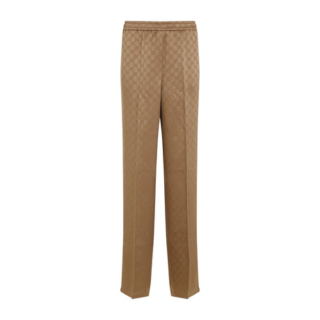 GUCCI Jacquard Trousers with Adjustable Drawstring Waist