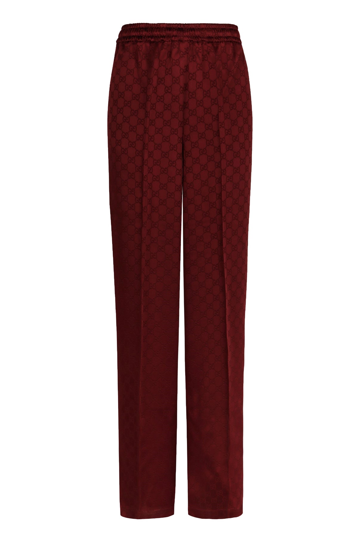 GUCCI Jacquard Trousers with Contrasting Trimmings