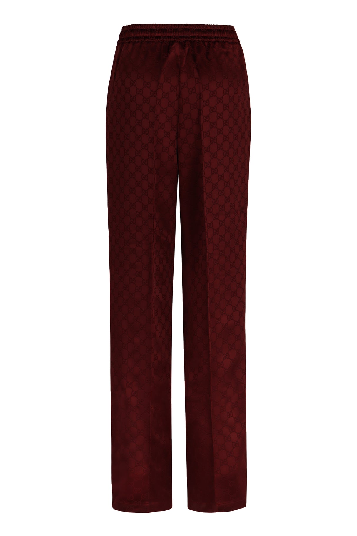 GUCCI Jacquard Trousers with Contrasting Trimmings