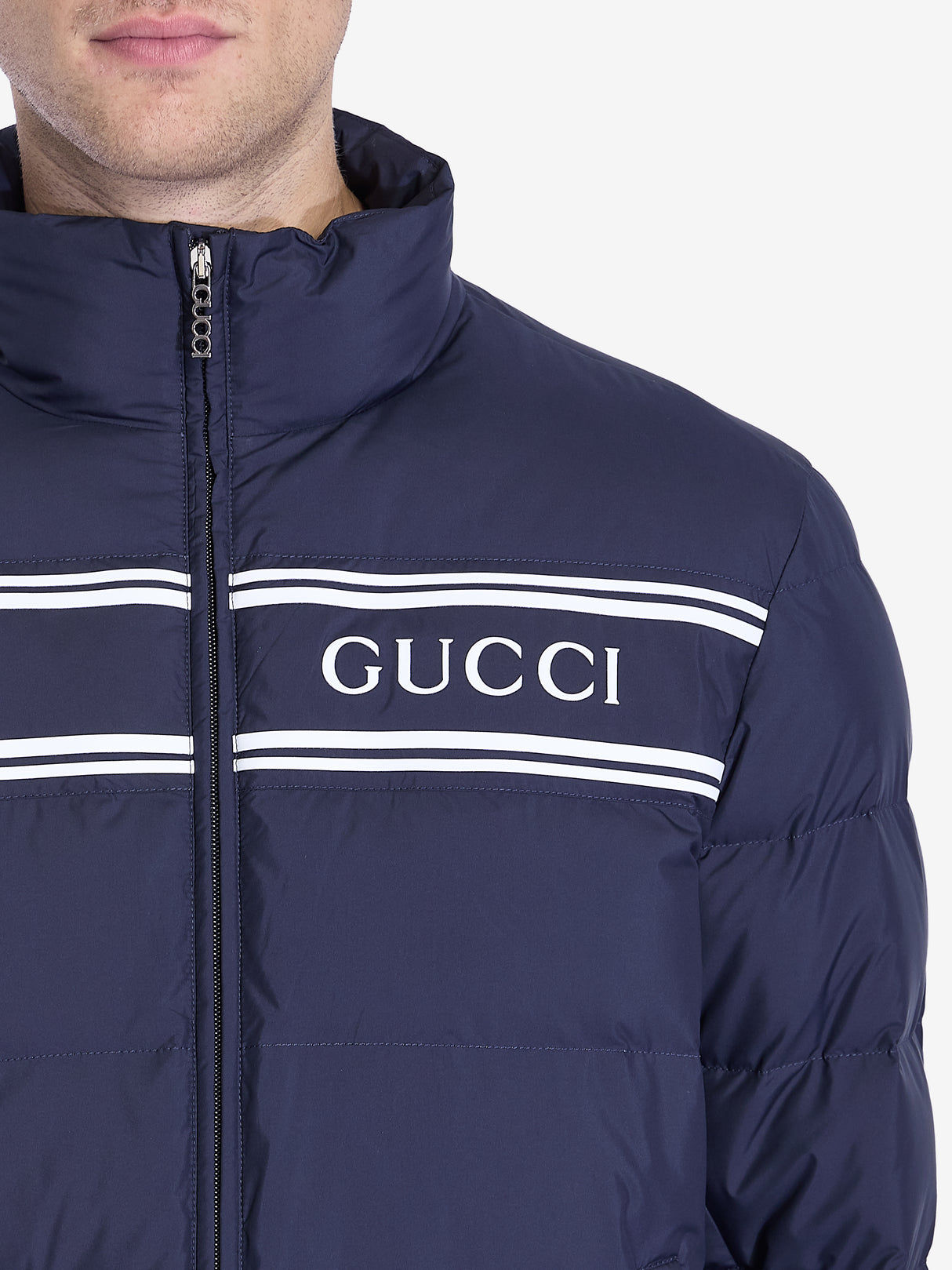 GUCCI Men's Fitted Nylon Puffer Jacket