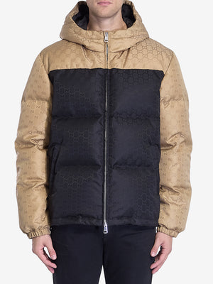 GUCCI Hooded GG Fabric Down Jacket