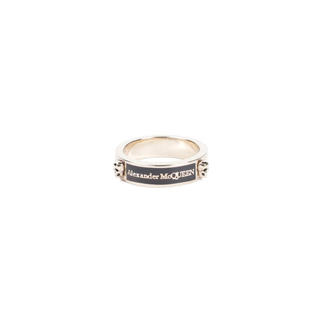 ALEXANDER MCQUEEN Men's Engraved Skull Brass Ring