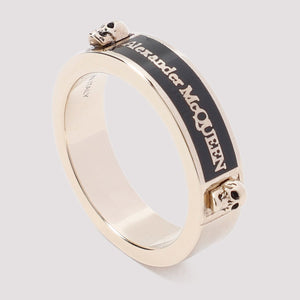 ALEXANDER MCQUEEN Men's Engraved Skull Brass Ring