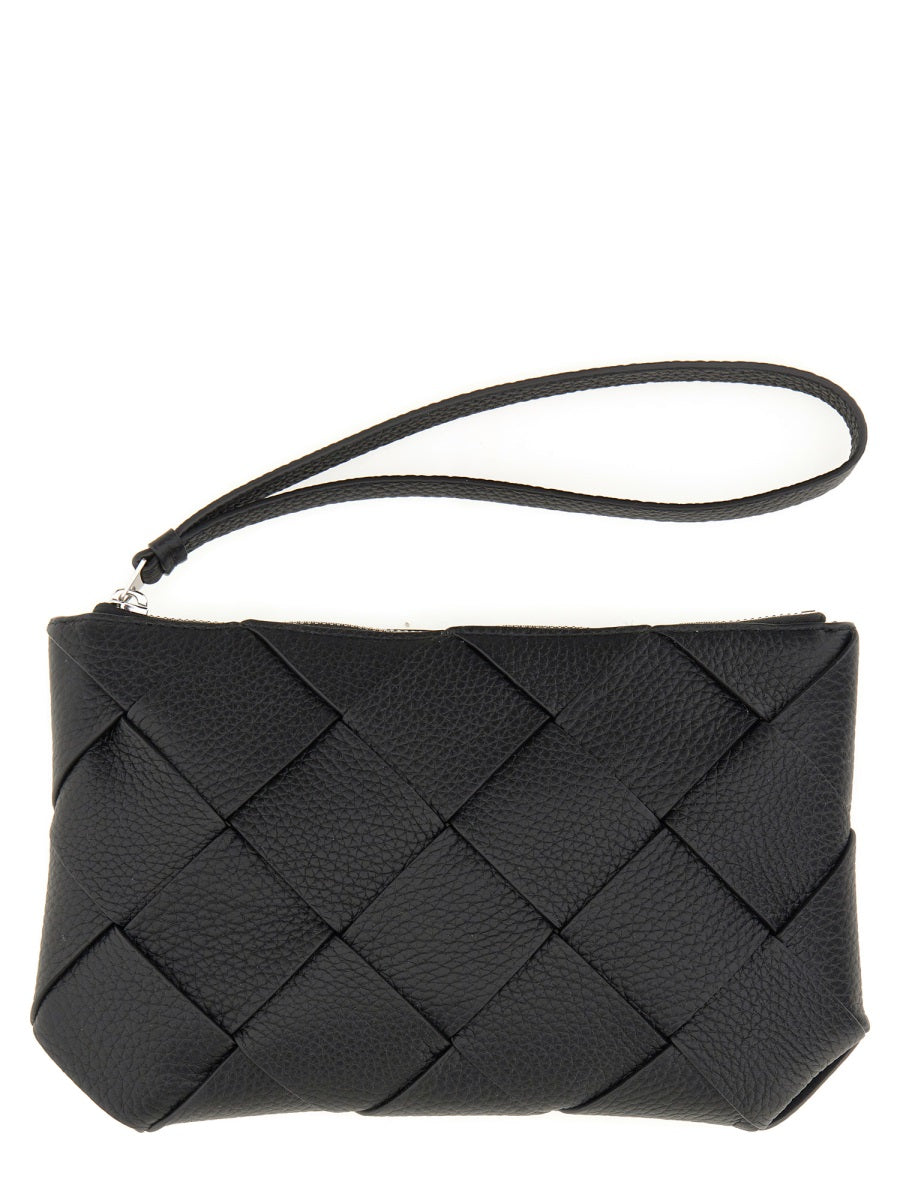 BOTTEGA VENETA Medium Leather Diago Clutch Handbag