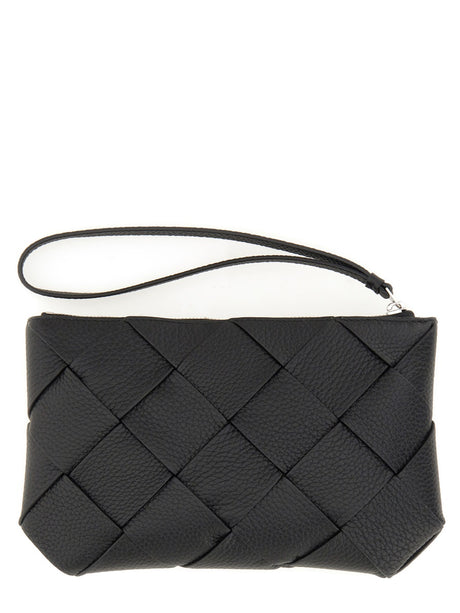 BOTTEGA VENETA Medium Leather Diago Clutch Handbag