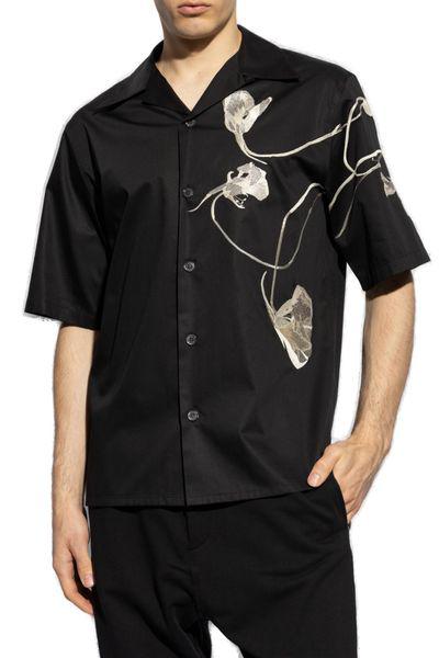 ALEXANDER MCQUEEN Classic Black Hawaiian Shirt