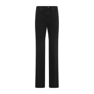 SAINT LAURENT Mid Rise Straight Black Jeans