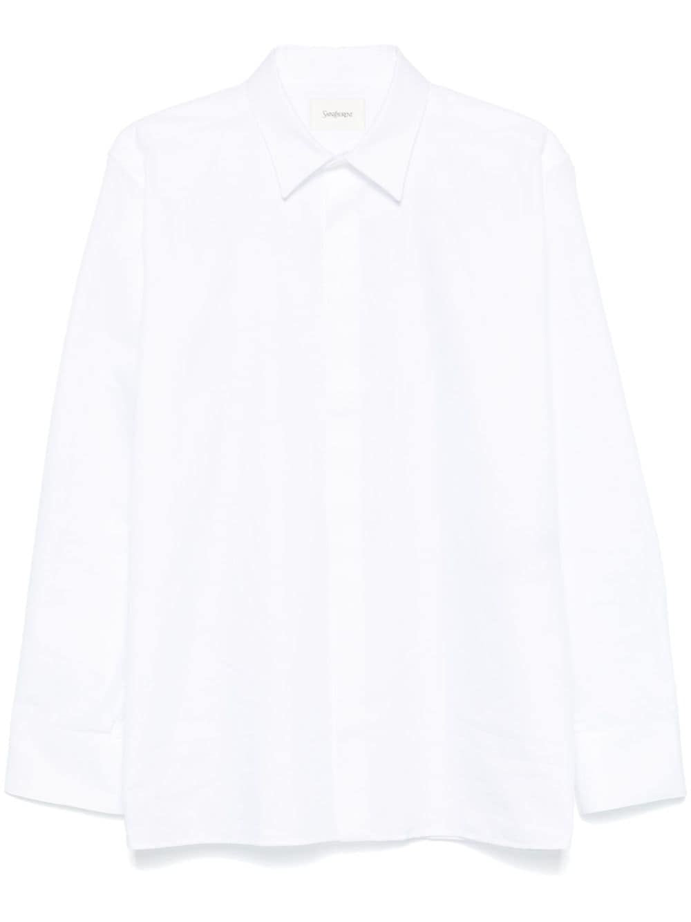 SAINT LAURENT Classic University Poplin Shirt for Men