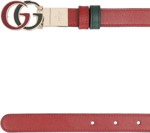 GUCCI Reversible Mini Leather Belt 2 cm