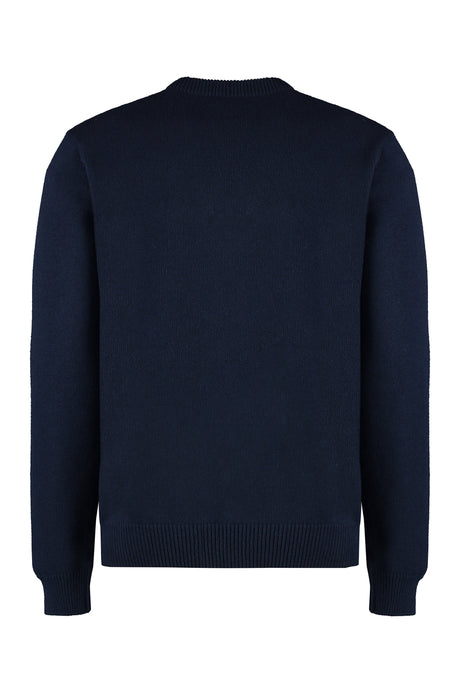 GUCCI Wool Pullover with Logo Intarsia for Men - FW24