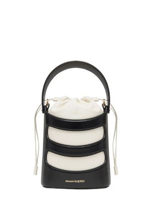 ALEXANDER MCQUEEN The Rise Mini Leather Bucket Bag