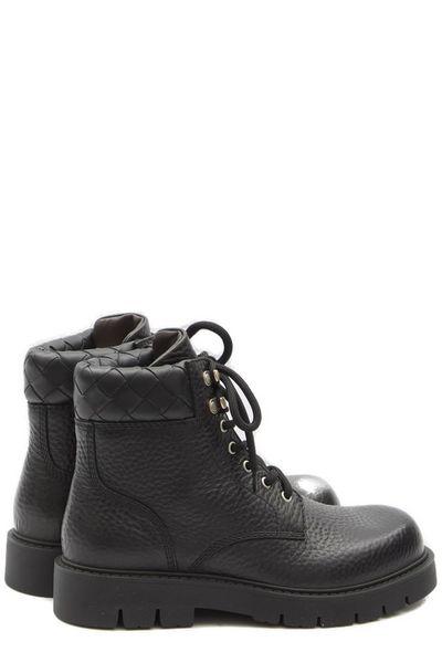 BOTTEGA VENETA Haddock Ankle Boots with Intrecciato Detail