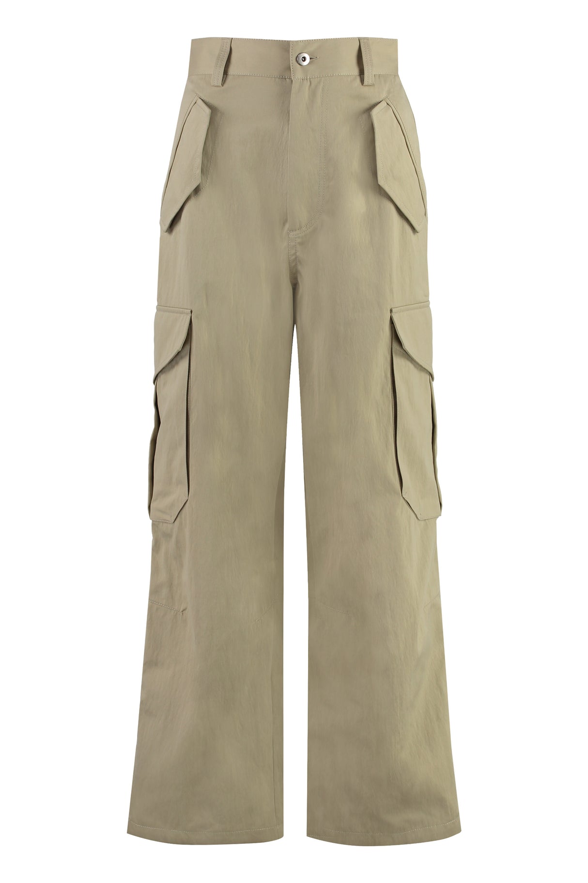 BOTTEGA VENETA Elegant Beige Cargo Trousers