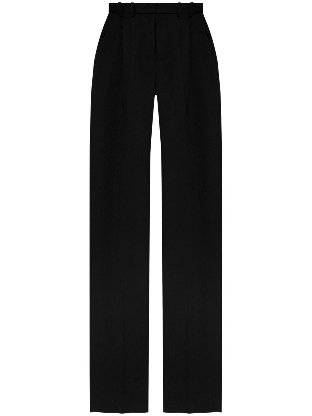 SAINT LAURENT Elegant Wool Wide-Leg Trousers