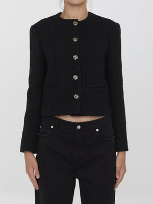 GUCCI Mini Black Tweed Jacket