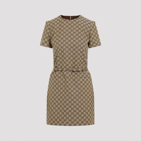 GUCCI Chic Cotton Blend Dress for Women - Fall Winter 2024