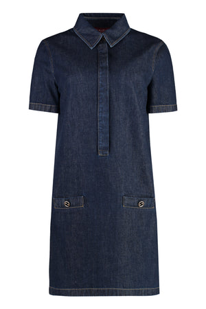 GUCCI Chic Denim Dress with Logo Buttons - Fall 2024