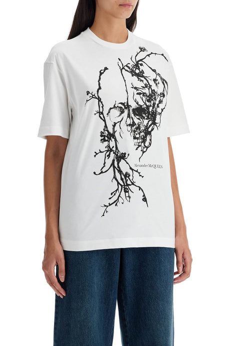 ALEXANDER MCQUEEN Oversized Cherry Blossom Graphic Tee