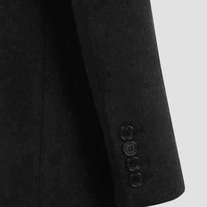 SAINT LAURENT Elegant Wool-Cashmere Long Jacket for Women