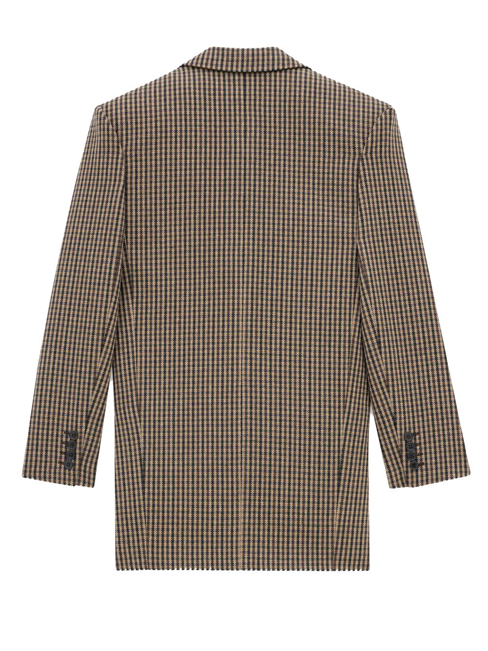 SAINT LAURENT Vichy Check Blazer with Four Buttons