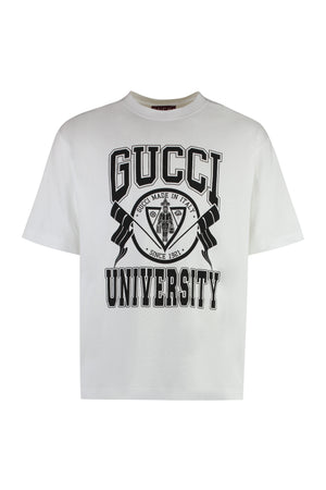 GUCCI Cotton Crew-Neck T-Shirt for Men - Fall 2024