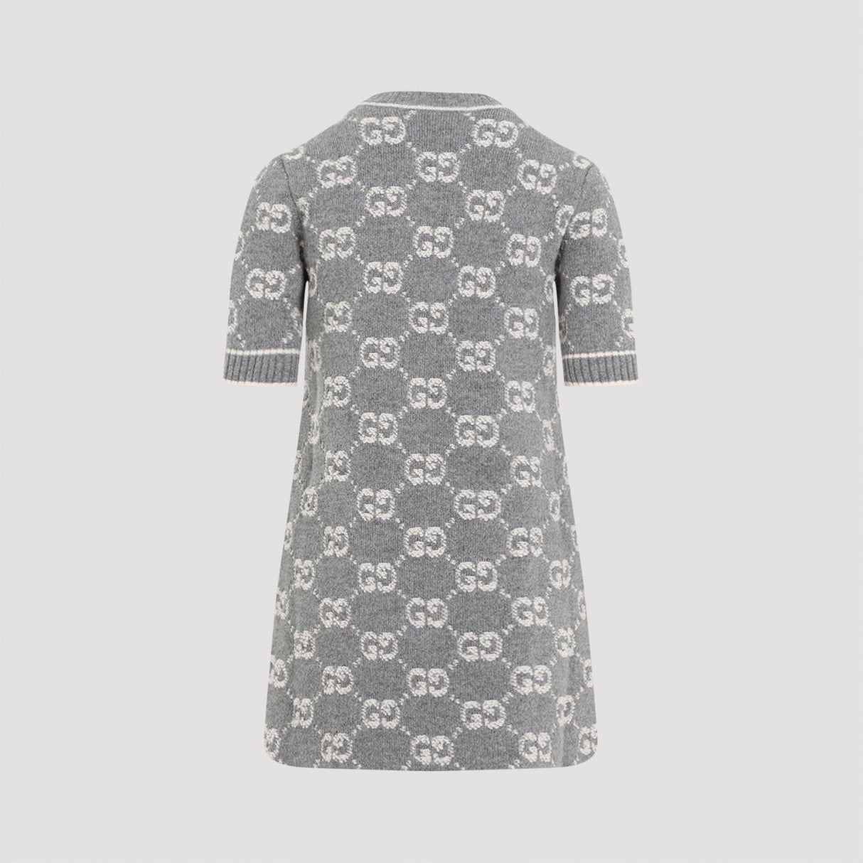 GUCCI Chic Grey Wool Mini Dress for Women