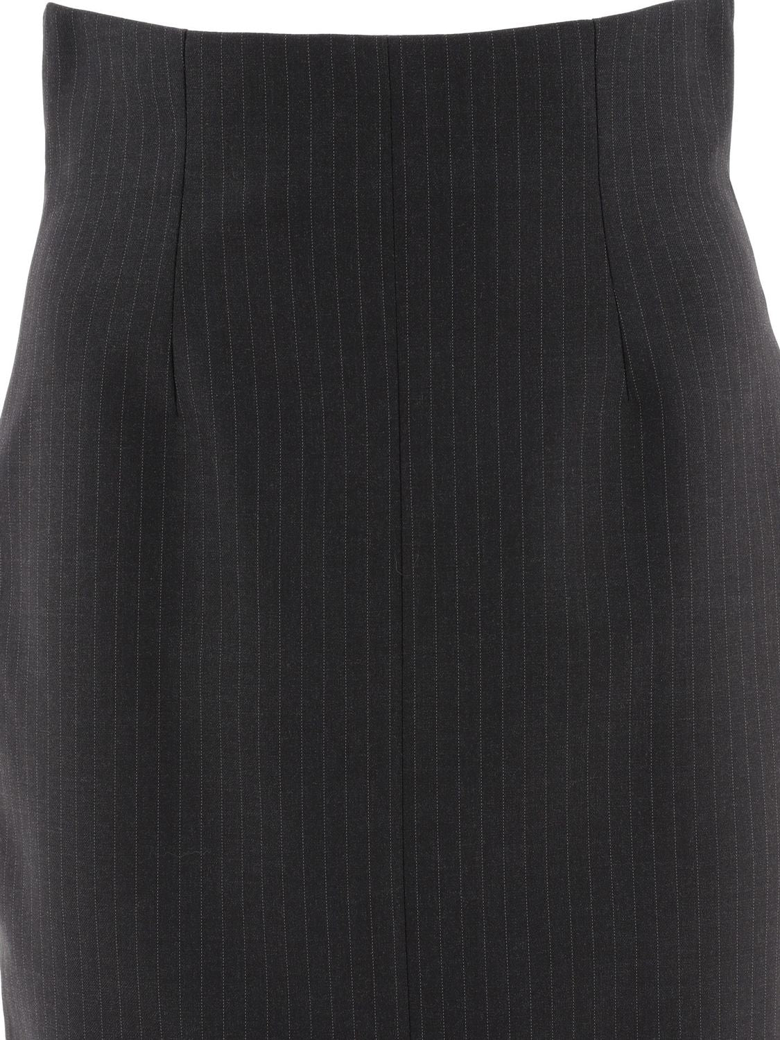 ALEXANDER MCQUEEN Chic Pinstriped Wool Pencil Skirt