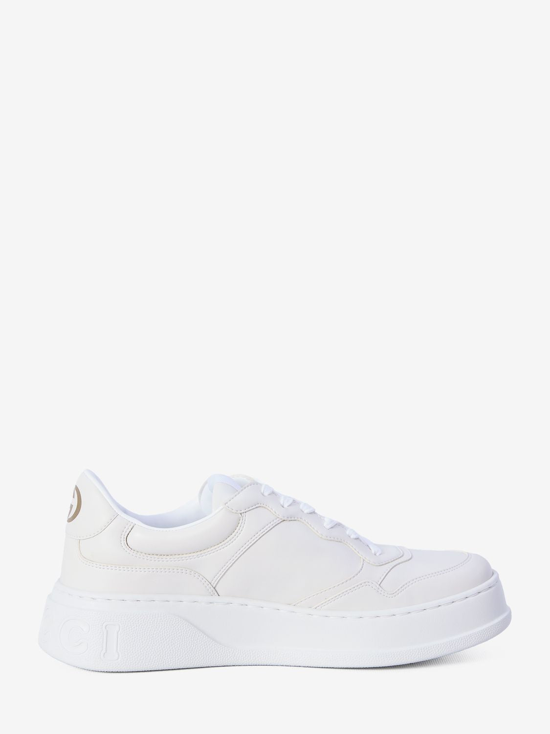 GUCCI Luxury White Demetra Sneaker 1.5cm