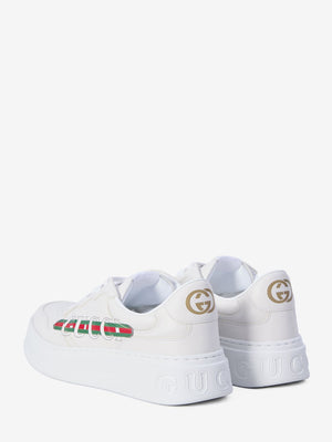 GUCCI Luxury White Demetra Sneaker 1.5cm