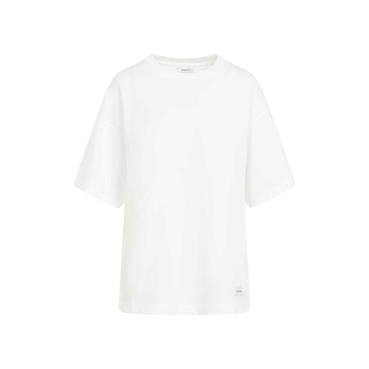 SAINT LAURENT Essential White Crewneck Tee