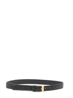 BOTTEGA VENETA Elegant Intrecciato Watch Belt for Women in Black